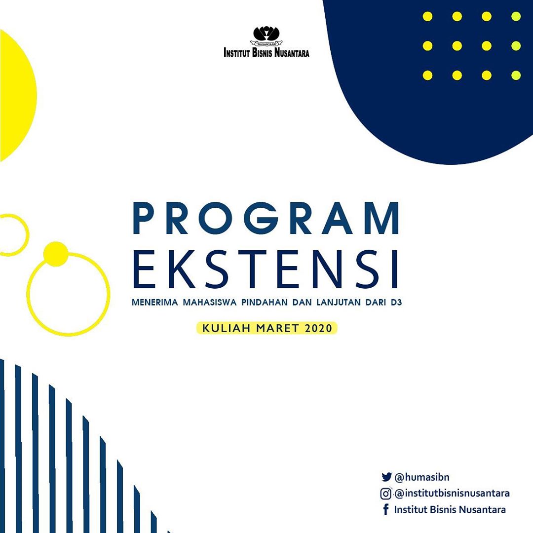 You are currently viewing PROGRAM EKSTENSI INSTITUT BISNIS NUSANTARA