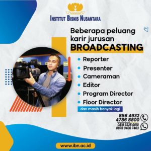 Read more about the article PELUANG KARIR JURUSAN BROADCASTING