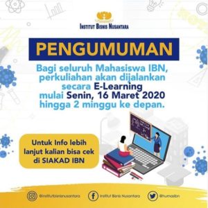 Read more about the article PENGUMUMAN PERKULIAHAN E-LEARNING