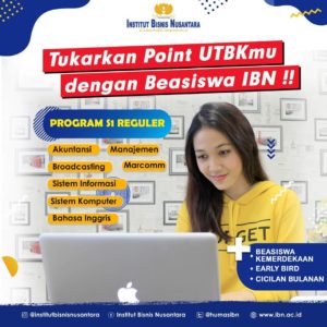 Read more about the article Tukarkan Point UTBKmu dengan Beasiswa IBN!!