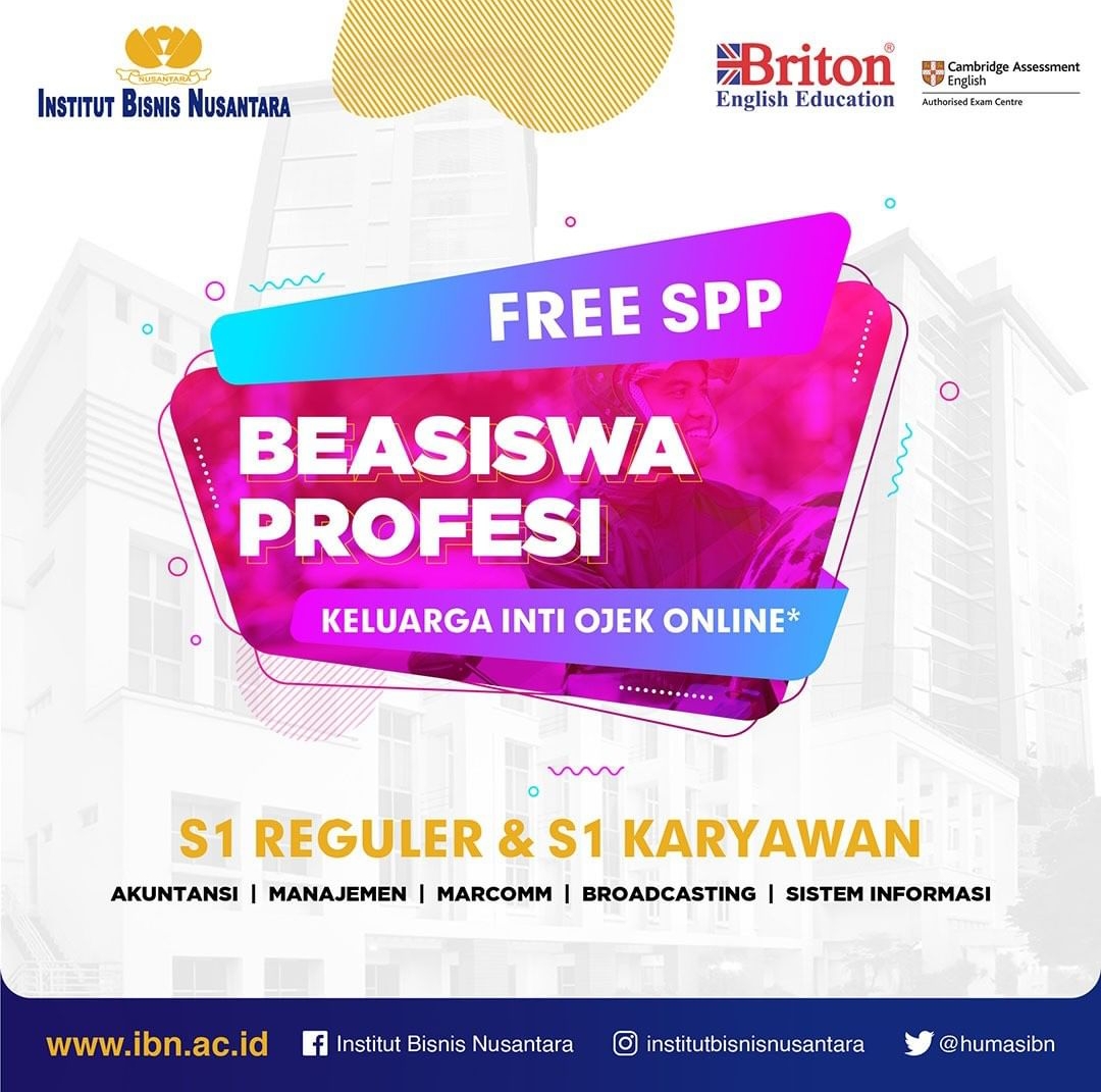 Read more about the article BEASISWA PROFESI KELUARGA INTI DRIVER OJEK ONLINE