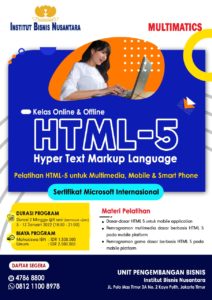 Read more about the article UPB IBN Buka Program Pelatihan HTML-5