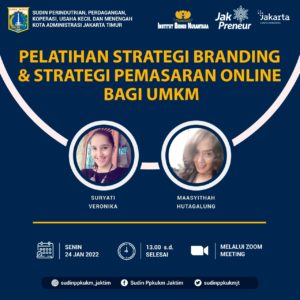 Read more about the article Pelatihan Stategi Branding Dan Strategi Pemasaran Online Bagi UMKM