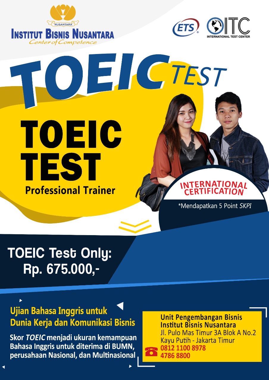Read more about the article UPB IBN Selenggarakan Test TOEIC