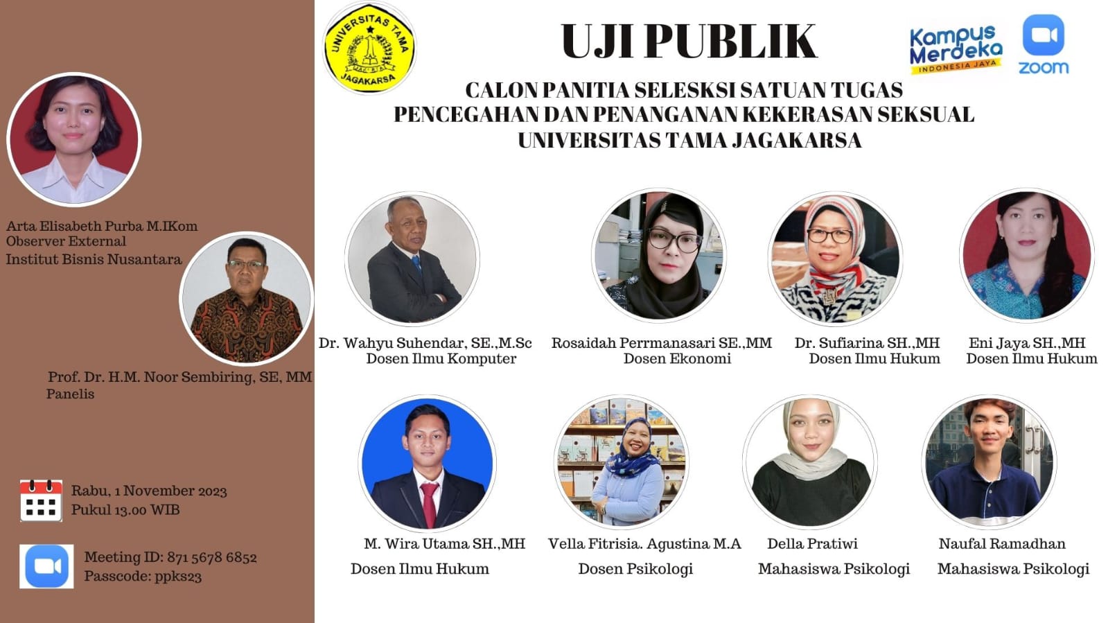 Read more about the article Uji Publik Universtas Tama Jagakarsa